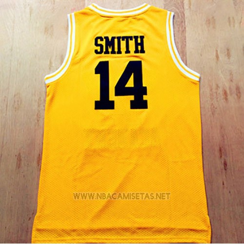 Camiseta Pelicula Bel-Air Academy Smith NO 14 Amarillo
